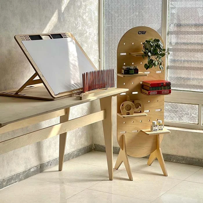 استند زمینی چوبی بزرگ 46*132 گودوود استند زمینی چوبی بزرگ 46*132 گودوود