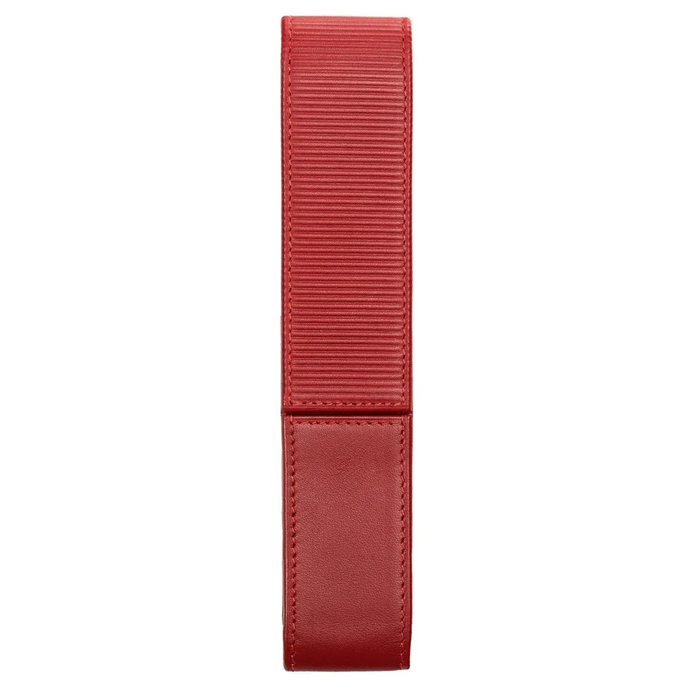 کیف قلم تکی چرمی مگنتی Red A314 لامی