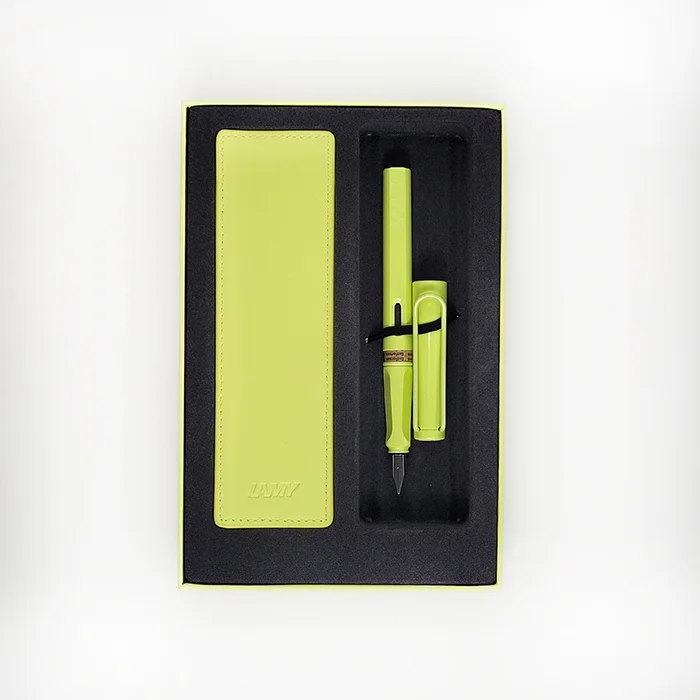 ست خودنویس سافاری SpringGreen 0D0 با کیف قلم لامی
