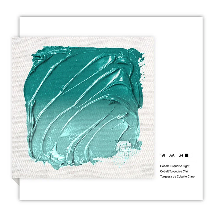 رنگ روغن آرتیست 37 میل Cobalt Turquoise Light کد 191 سری 4 وینزور رنگ روغن آرتیست 37 میل Cobalt Turquoise Light کد 191 سری 4 وینزور