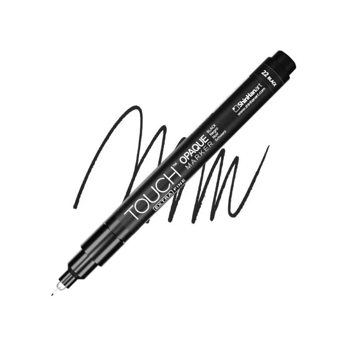 ماژیک اکریلیک سرگرد 22 Black اکسترافاین اوپک تاچ
