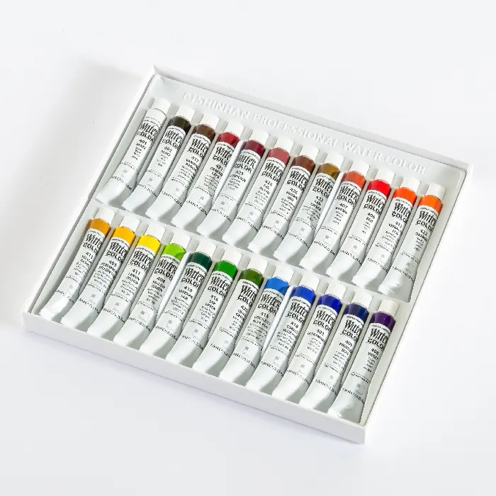 آبرنگ تیوپی 24 عددی 7.5 میل حرفه ای شین هان آبرنگ تیوپی 24 عددی 7.5 میل حرفه ای شین هان