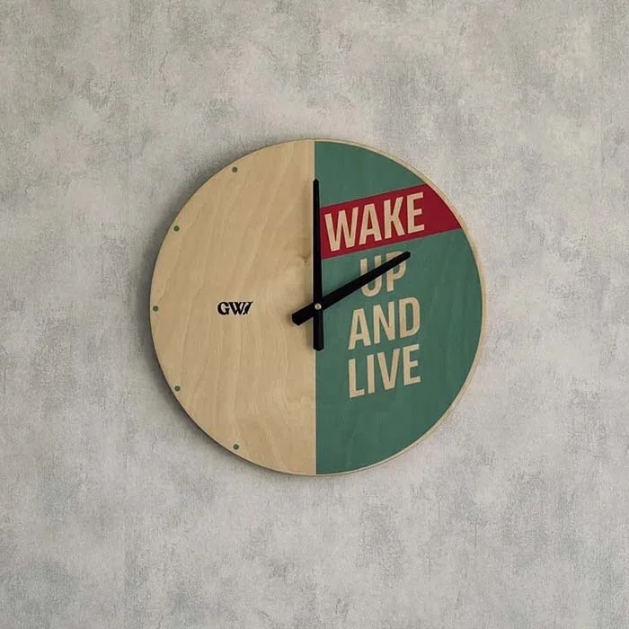 ساعت دیواری چوبی قطر 38 سانت کد 1 طرح بیدارشو گودوود ساعت دیواری چوبی قطر 38 سانت کد 1 طرح بیدارشو گودوود