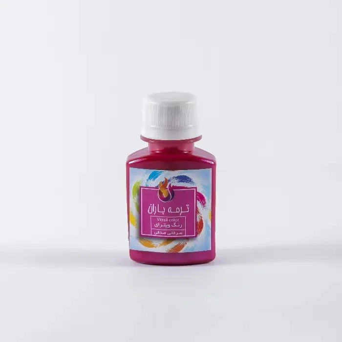 رنگ شیشه 60 میل سرخابی صدفی باران رنگ شیشه 60 میل سرخابی صدفی باران