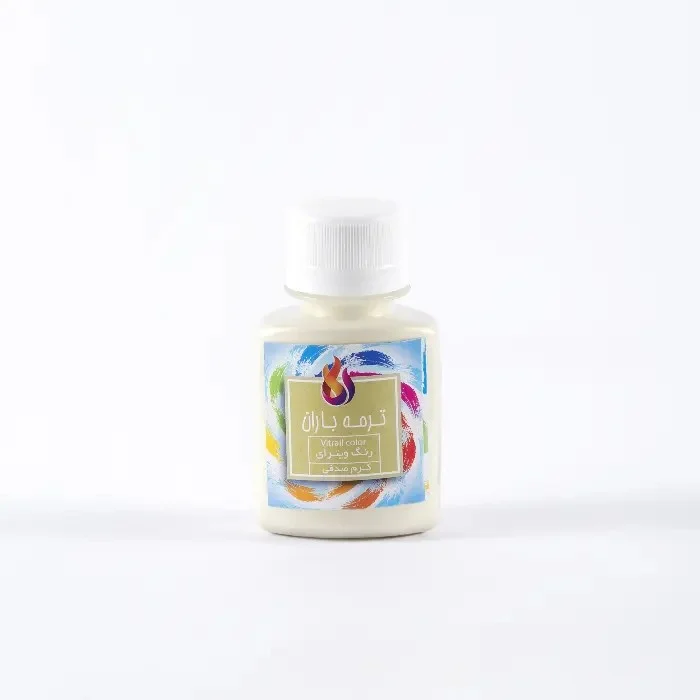 رنگ شیشه 60 میل کرم صدفی باران رنگ شیشه 60 میل کرم صدفی باران