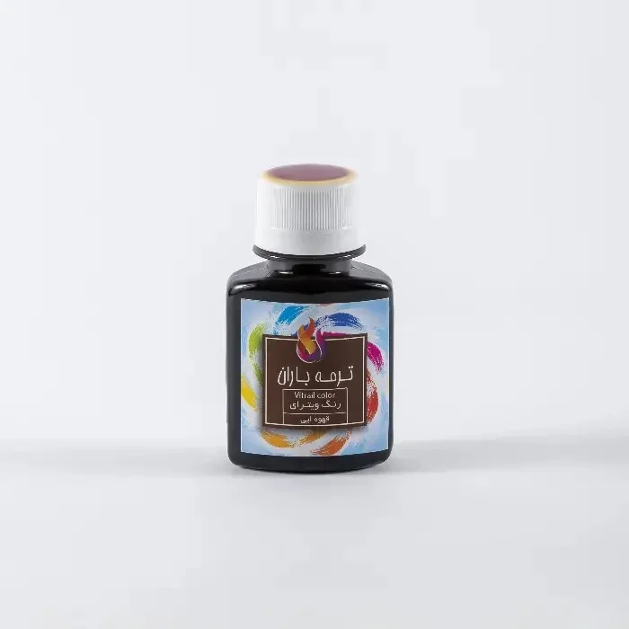 رنگ شیشه 60 میل قهوه ای باران رنگ شیشه 60 میل قهوه ای باران