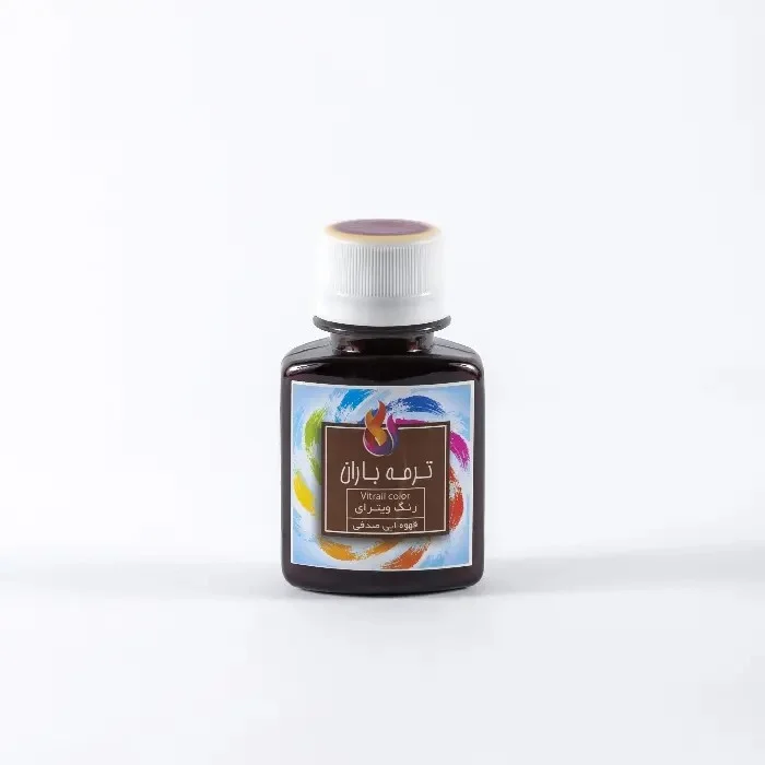 رنگ شیشه 60 میل قهوه ای صدفی باران رنگ شیشه 60 میل قهوه ای صدفی باران