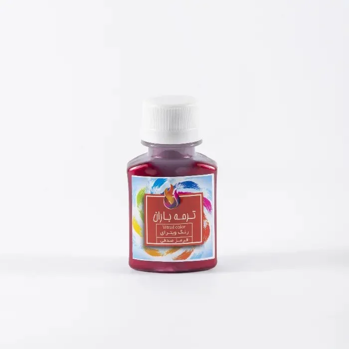 رنگ شیشه 60 میل قرمز صدفی باران رنگ شیشه 60 میل قرمز صدفی باران