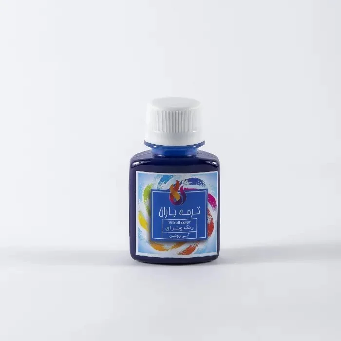 رنگ شیشه 60 میل آبی روشن باران رنگ شیشه 60 میل آبی روشن باران