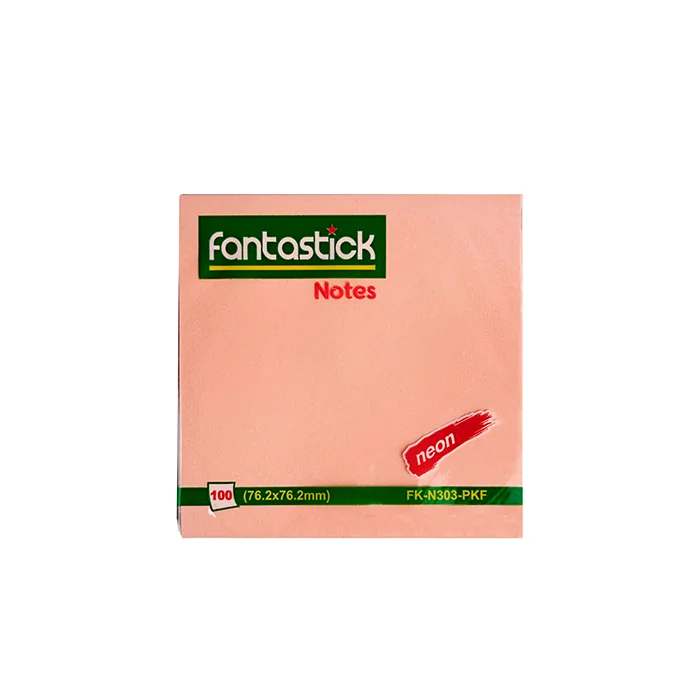 استیک نوت 100 برگ 76.2*76.2 صورتی FK-N303-PKF فانتاستیک