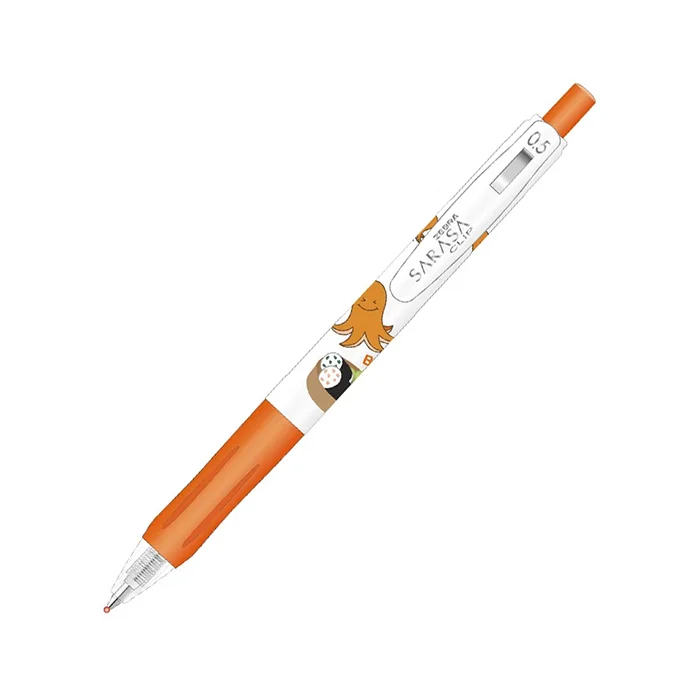 روان نویس 0.5 فشاری Red Orange سری غذا ساراسا زبرا