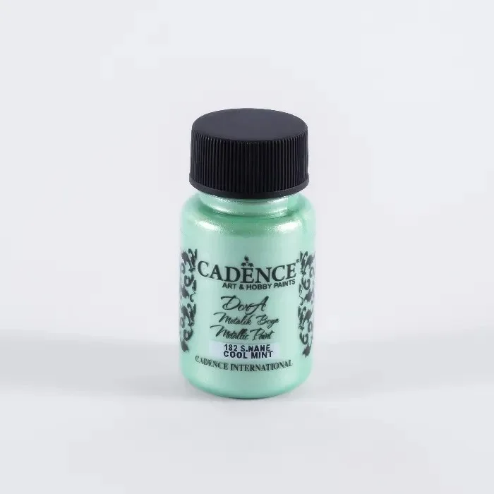 رنگ اکریلیک 50 میل Cool Mint کد 182 دورا متالیک کادنس رنگ اکریلیک 50 میل Cool Mint کد 182 دورا متالیک کادنس