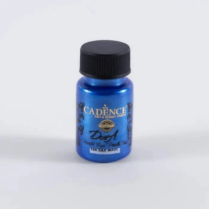 رنگ اکریلیک 50 میل Sax Blue کد 154 دورا متالیک کادنس رنگ اکریلیک 50 میل Sax Blue کد 154 دورا متالیک کادنس
