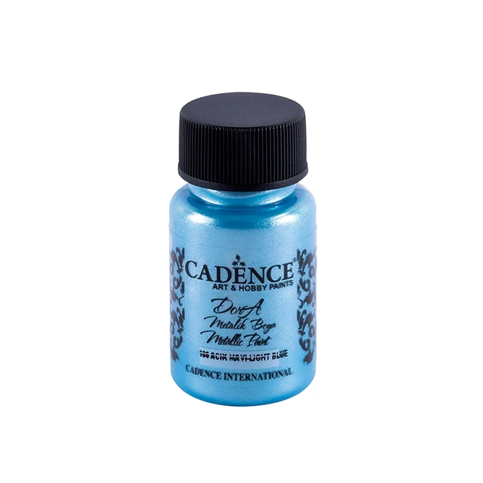 رنگ اکریلیک 50 میل Light Blue کد 186 دورا متالیک کادنس رنگ اکریلیک 50 میل Light Blue کد 186 دورا متالیک کادنس