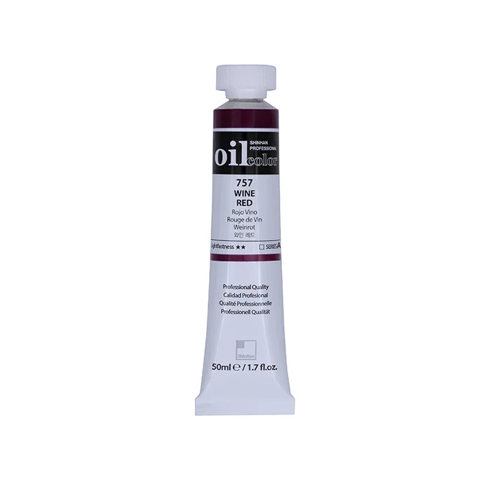 رنگ روغن 50 میل Wine Red کد 757 سری A شین هان