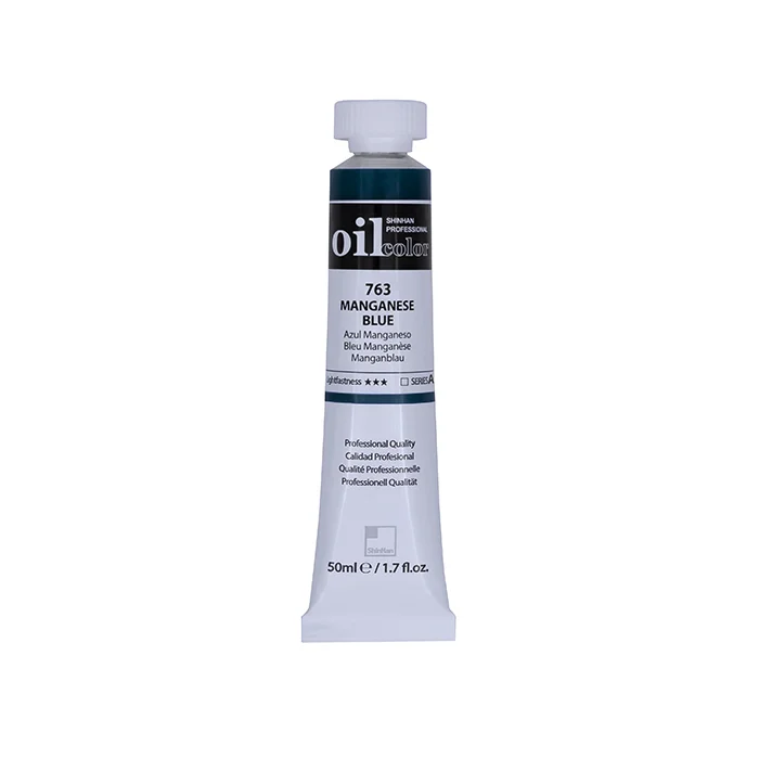 رنگ روغن 50 میل Manganese Blue کد 763 سری A شین هان