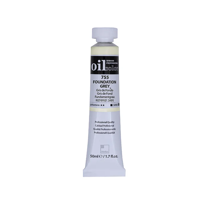 رنگ روغن 50 میل Foundation Grey کد 755 سری B شین هان
