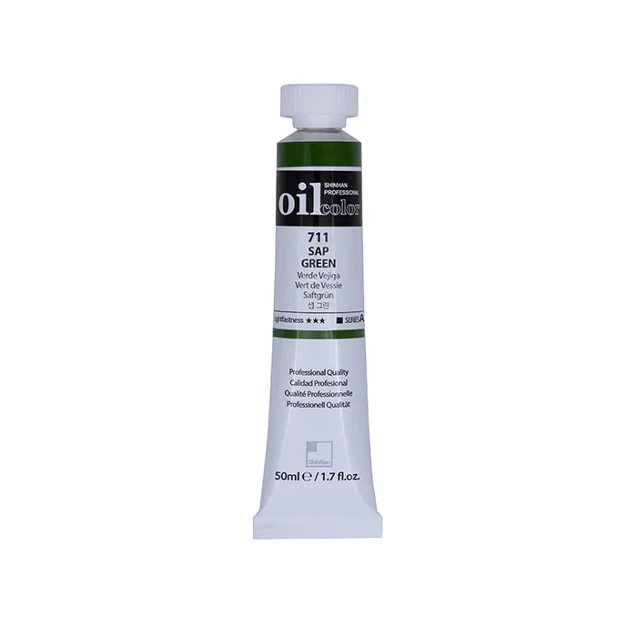رنگ روغن 50 میل Sap Green کد 711 سری A شین هان