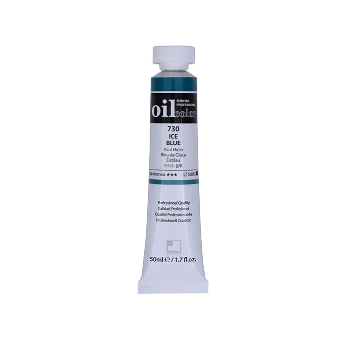رنگ روغن 50 میل Ice Blue کد 730 سری B شین هان