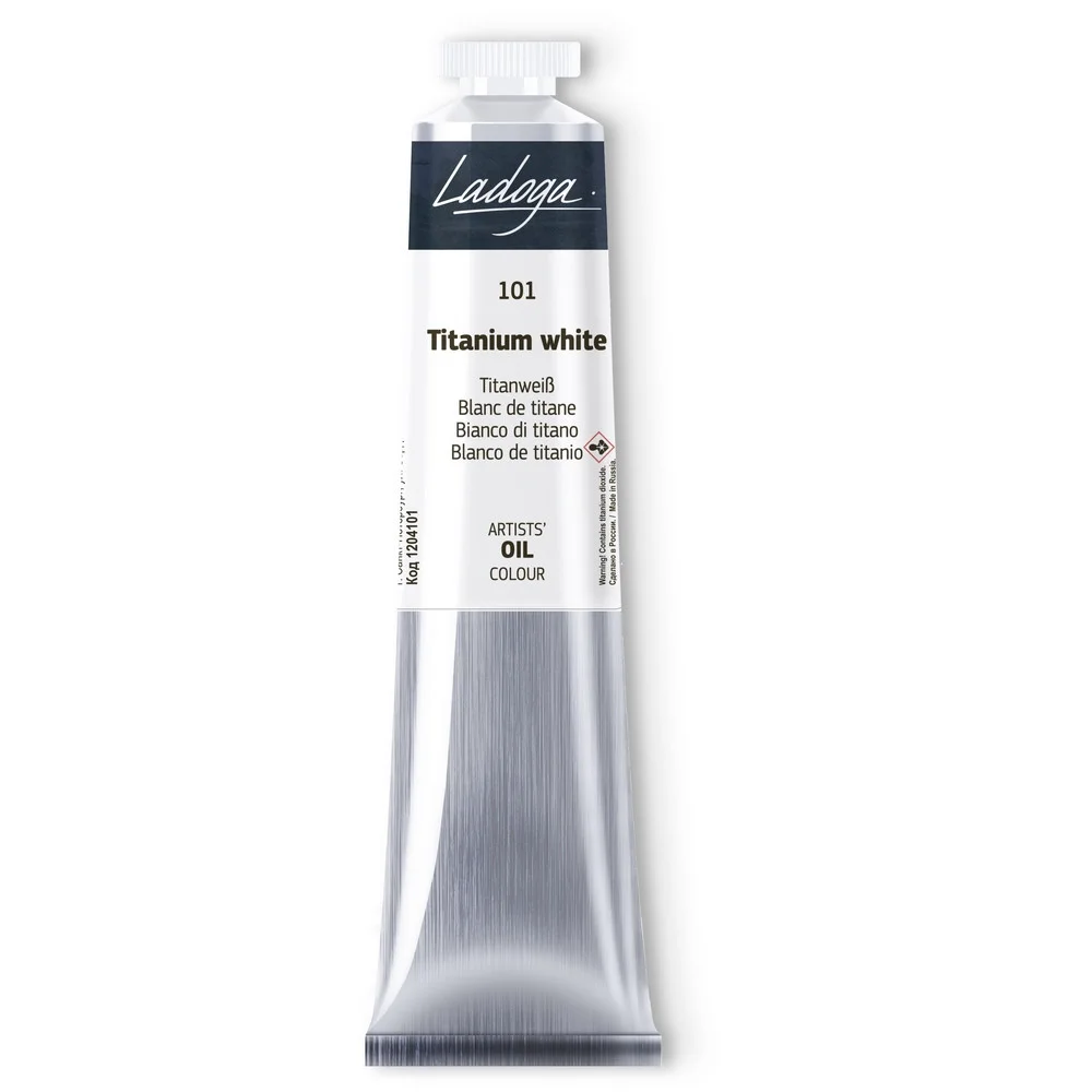 رنگ روغن 46 میل Titanium White کد 101 لادوگا سنت پترزبورگ