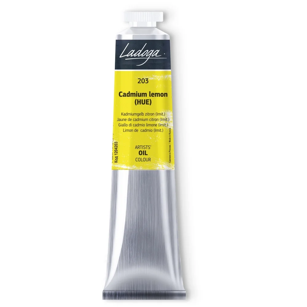 رنگ روغن 46 میل Cadmium Lemon (Hue) کد 203 لادوگا سنت پترزبورگ