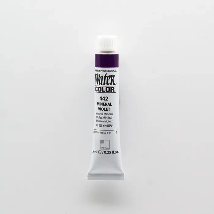 آبرنگ تیوپی 7.5 میل حرفه ای Mineral Violet کد 442 شین هان آبرنگ تیوپی 7.5 میل حرفه ای Mineral Violet کد 442 شین هان