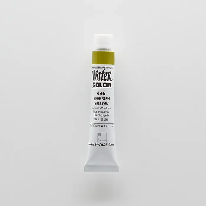 آبرنگ تیوپی 7.5 میل حرفه ای Greenish Yellow کد 436 شین هان آبرنگ تیوپی 7.5 میل حرفه ای Greenish Yellow کد 436 شین هان