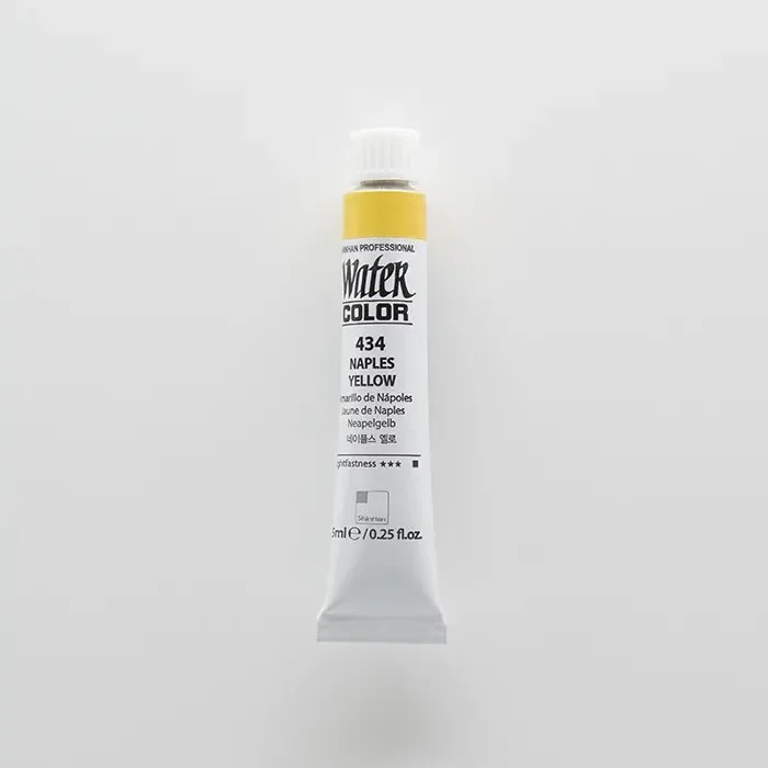 آبرنگ تیوپی 7.5 میل حرفه ای Naples Yellow کد 434 شین هان آبرنگ تیوپی 7.5 میل حرفه ای Naples Yellow کد 434 شین هان