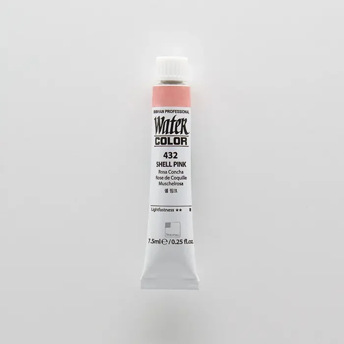 آبرنگ تیوپی 7.5 میل حرفه ای Shell Pink کد 432 شین هان آبرنگ تیوپی 7.5 میل حرفه ای Shell Pink کد 432 شین هان