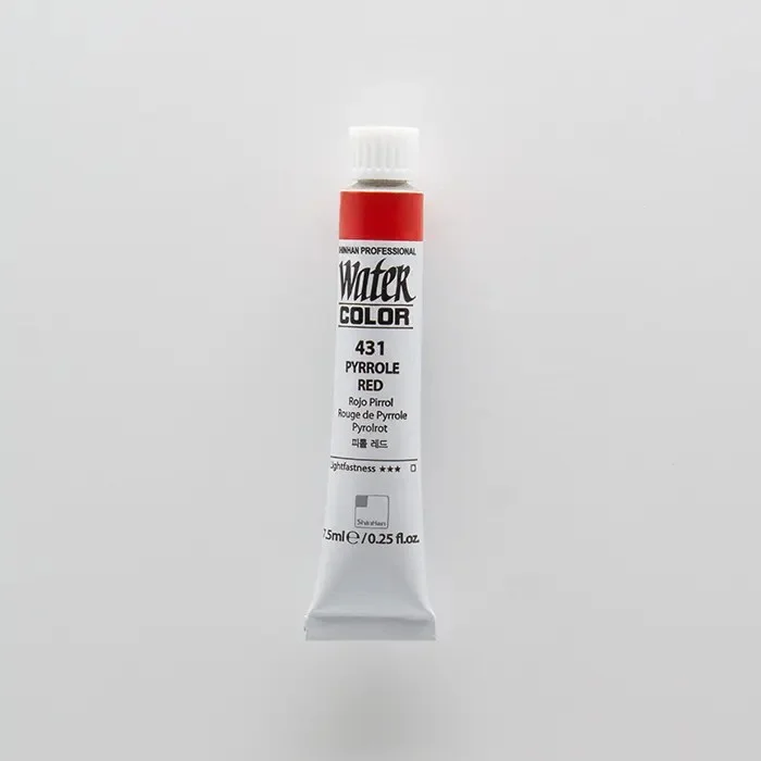 آبرنگ تیوپی 7.5 میل حرفه ای Pyrrole Red کد 431 شین هان آبرنگ تیوپی 7.5 میل حرفه ای Pyrrole Red کد 431 شین هان