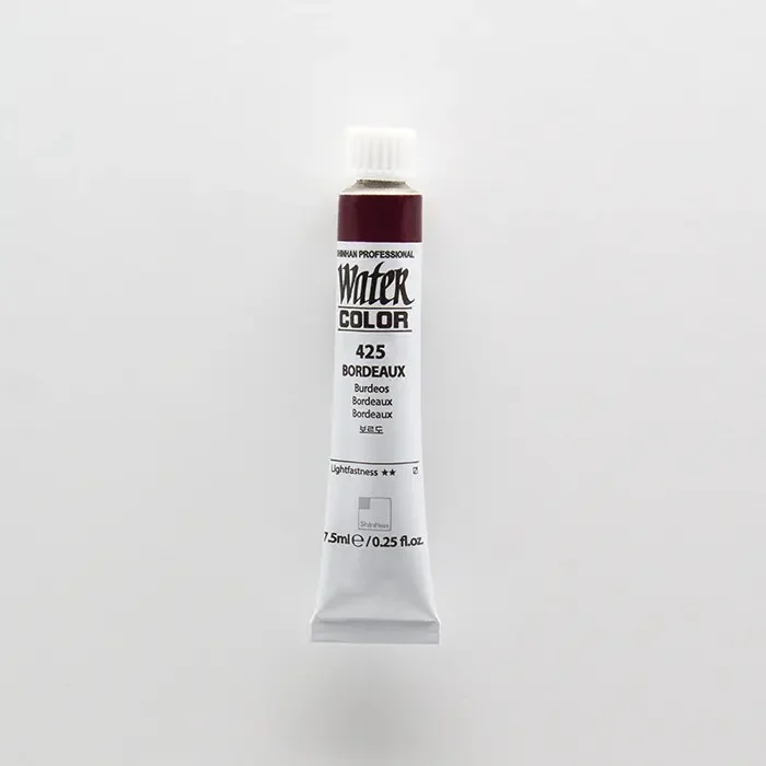 آبرنگ تیوپی 7.5 میل حرفه ای Bordeaux کد 425 شین هان آبرنگ تیوپی 7.5 میل حرفه ای Bordeaux کد 425 شین هان