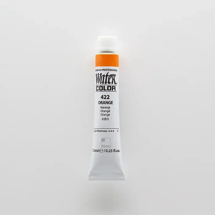 آبرنگ تیوپی 7.5 میل حرفه ای Orange کد 422 شین هان آبرنگ تیوپی 7.5 میل حرفه ای Orange کد 422 شین هان