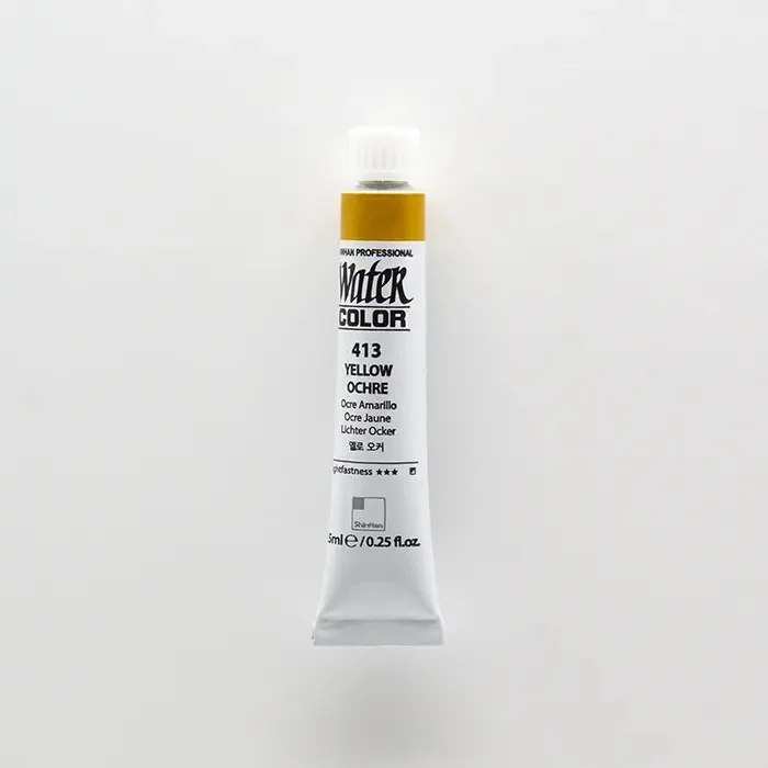 آبرنگ تیوپی 7.5 میل حرفه ای Yellow Ochre کد 413 شین هان آبرنگ تیوپی 7.5 میل حرفه ای Yellow Ochre کد 413 شین هان