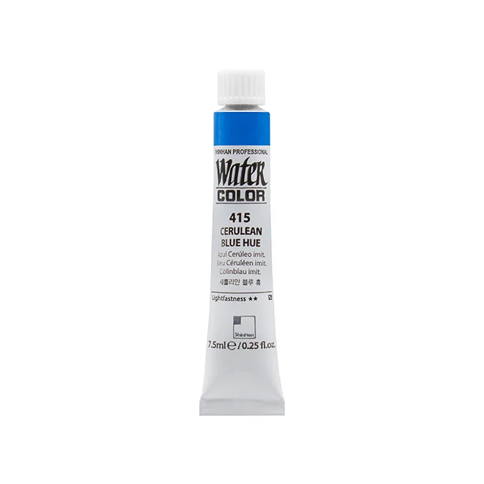 آبرنگ تیوپی 7.5 میل حرفه ای Cerulean Blue Hue کد 415 شین هان آبرنگ تیوپی 7.5 میل حرفه ای Cerulean Blue Hue کد 415 شین هان