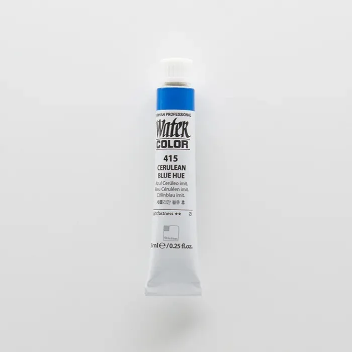 آبرنگ تیوپی 7.5 میل حرفه ای Cerulean Blue Hue کد 415 شین هان آبرنگ تیوپی 7.5 میل حرفه ای Cerulean Blue Hue کد 415 شین هان