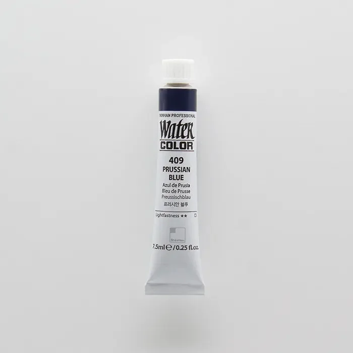 آبرنگ تیوپی 7.5 میل حرفه ای Prussian Blue کد 409 شین هان آبرنگ تیوپی 7.5 میل حرفه ای Prussian Blue کد 409 شین هان