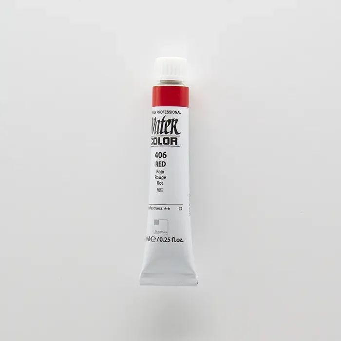 آبرنگ تیوپی 7.5 میل حرفه ای Red کد 406 شین هان آبرنگ تیوپی 7.5 میل حرفه ای Red کد 406 شین هان