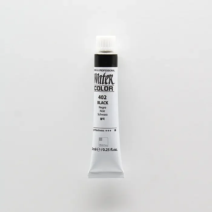 آبرنگ تیوپی 7.5 میل حرفه ای Black کد 402 شین هان آبرنگ تیوپی 7.5 میل حرفه ای Black کد 402 شین هان