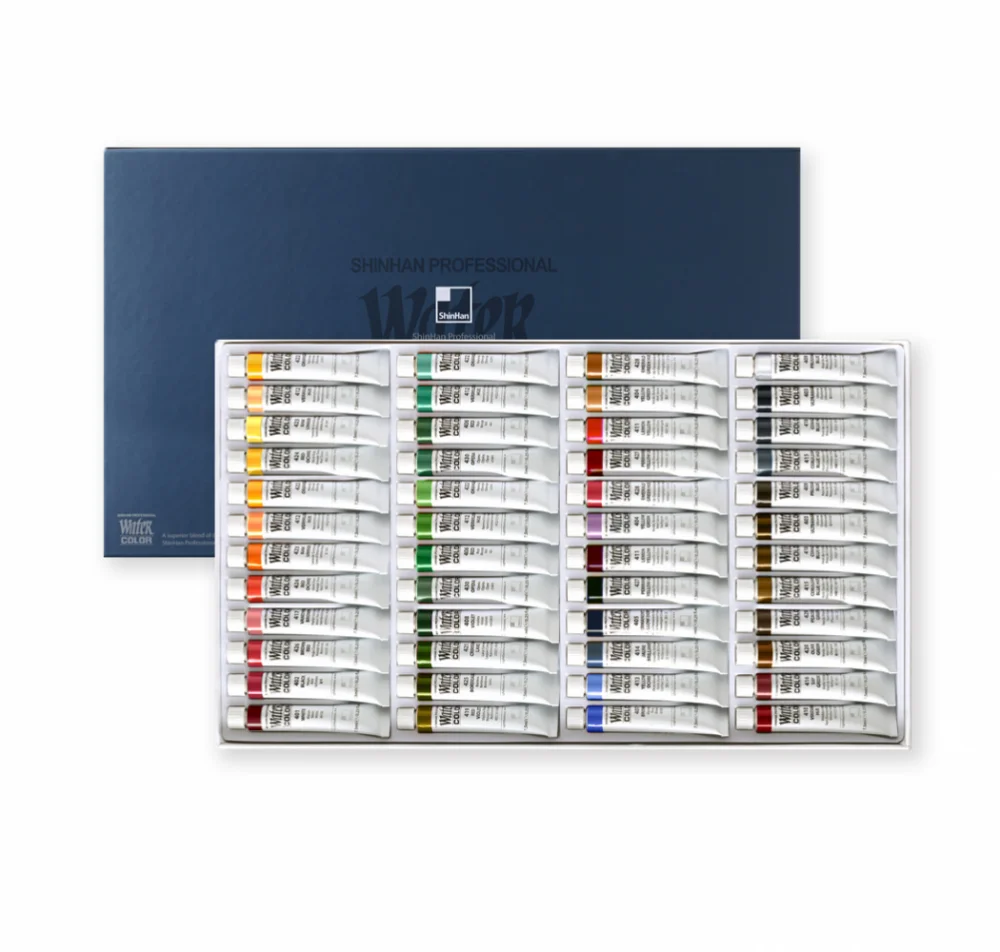 آبرنگ تیوپی 48 عددی 7.5 میل حرفه ای شین هان آبرنگ تیوپی 48 عددی 7.5 میل حرفه ای شین هان