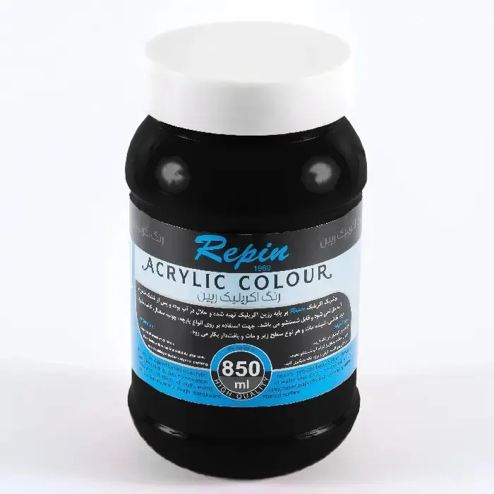 رنگ اکریلیک 850 میل Ivory Black کد 24 رپین