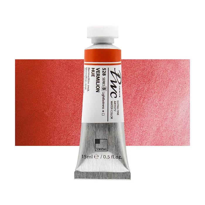 آبرنگ تیوپی 15 میل Vermilion Hue کد 528 Pwc سری B شین هان آبرنگ تیوپی 15 میل Vermilion Hue کد 528 Pwc سری B شین هان