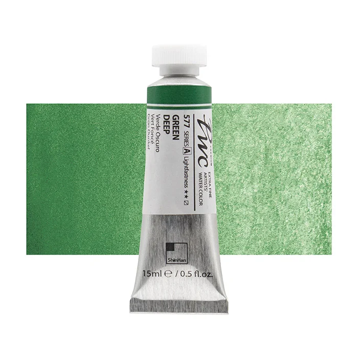 آبرنگ تیوپی 15 میل Green Deep کد 577 Pwc سری A شین هان آبرنگ تیوپی 15 میل Green Deep کد 577 Pwc سری A شین هان