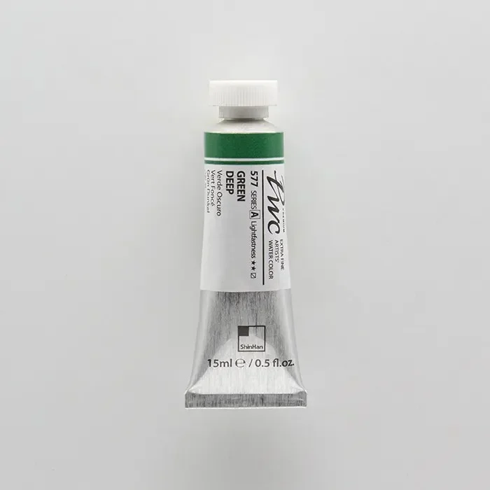 آبرنگ تیوپی 15 میل Green Deep کد 577 Pwc سری A شین هان آبرنگ تیوپی 15 میل Green Deep کد 577 Pwc سری A شین هان