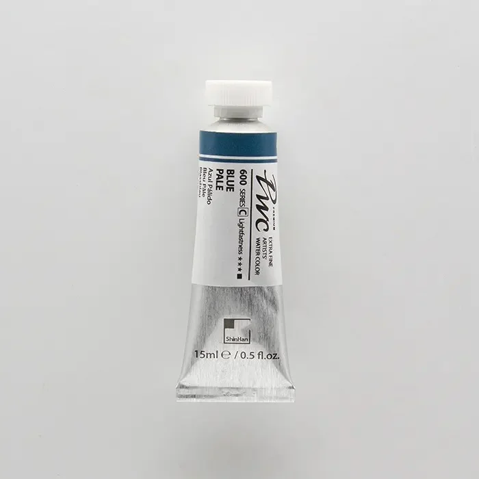 آبرنگ تیوپی 15 میل Blue Pale کد 600 Pwc سری C شین هان آبرنگ تیوپی 15 میل Blue Pale کد 600 Pwc سری C شین هان
