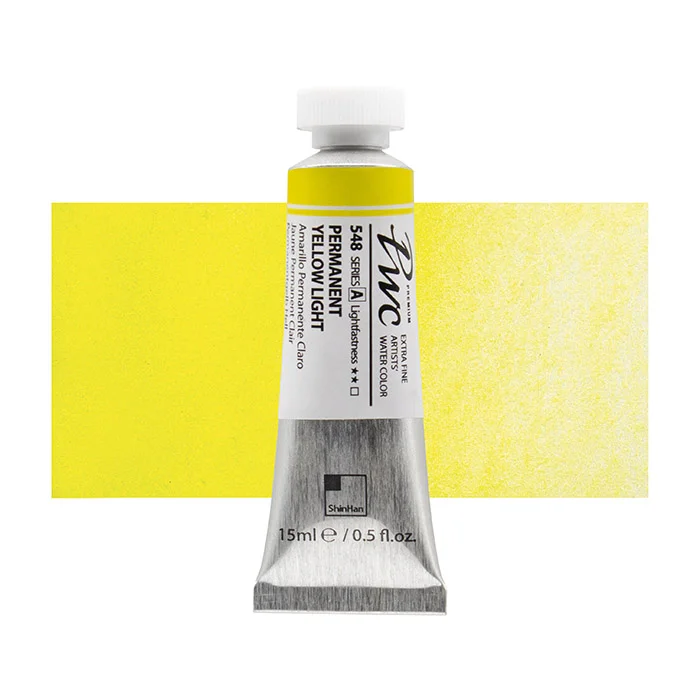 آبرنگ تیوپی 15 میل Permanent Yellow Light کد 548 Pwc سری A شین هان آبرنگ تیوپی 15 میل Permanent Yellow Light کد 548 Pwc سری A شین هان