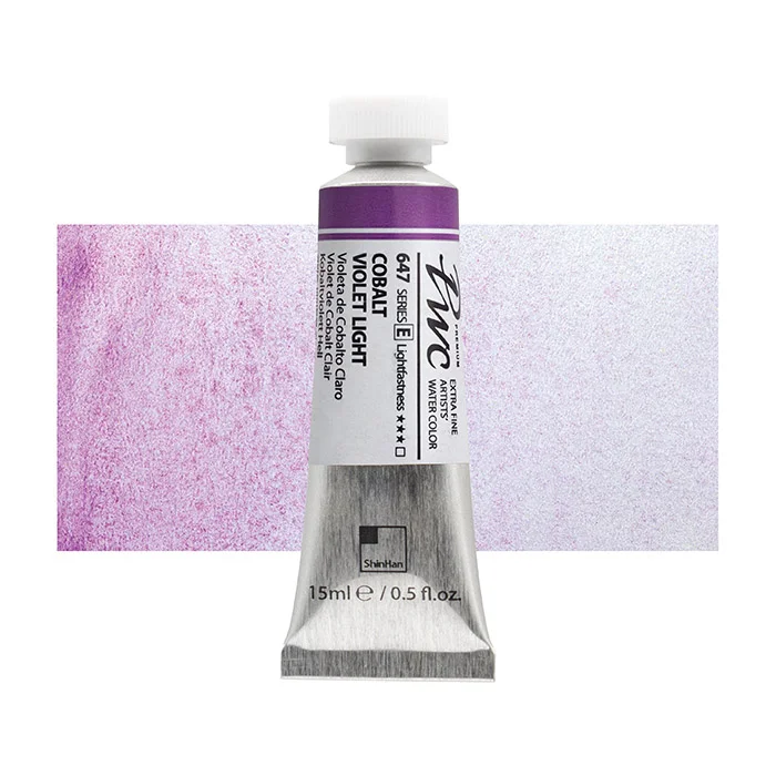 آبرنگ تیوپی 15 میل Cobalt Violet Light کد 647 Pwc سری E شین هان آبرنگ تیوپی 15 میل Cobalt Violet Light کد 647 Pwc سری E شین هان