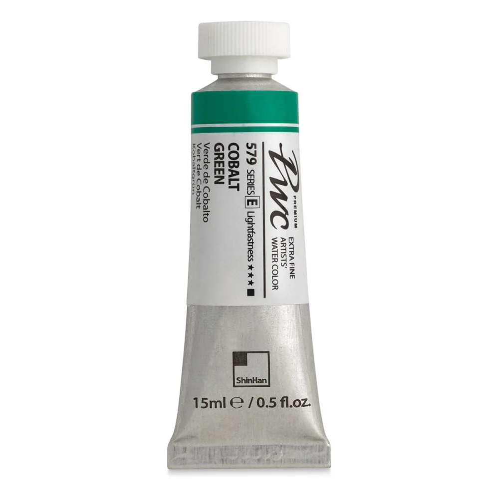 آبرنگ تیوپی 15 میل Cobalt Green کد 579 Pwc سری E شین هان آبرنگ تیوپی 15 میل Cobalt Green کد 579 Pwc سری E شین هان