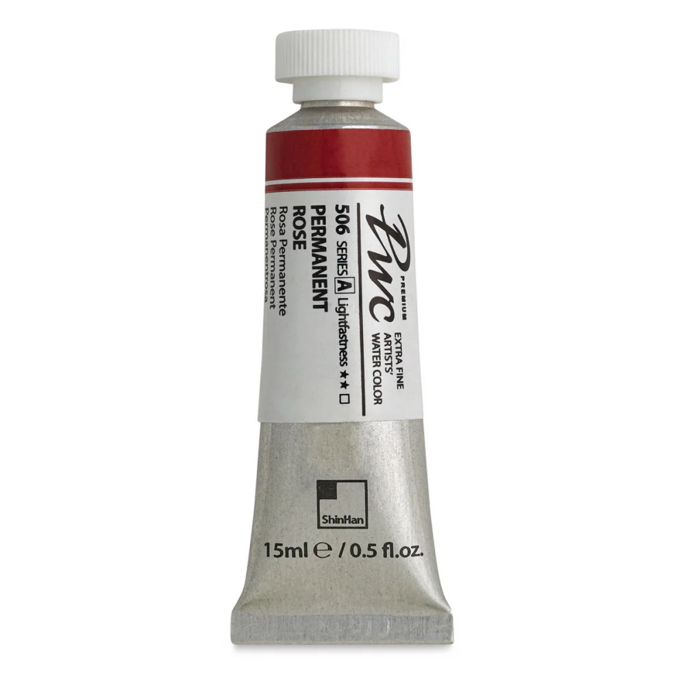 آبرنگ تیوپی 15 میل Permanent Rose کد 506 Pwc سری A شین هان آبرنگ تیوپی 15 میل Permanent Rose کد 506 Pwc سری A شین هان
