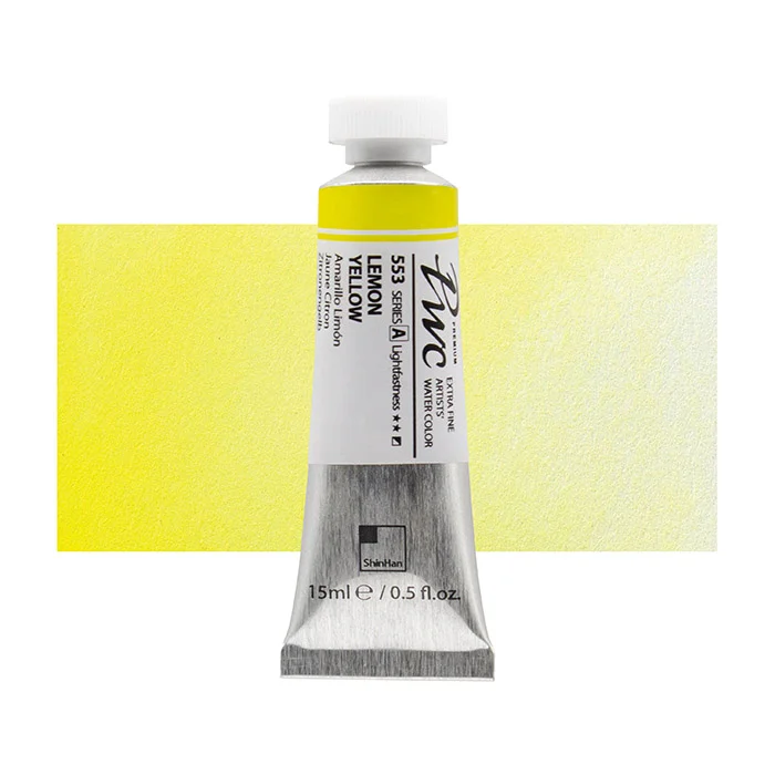 آبرنگ تیوپی 15 میل Lemon Yellow کد 553 Pwc سری A شین هان آبرنگ تیوپی 15 میل Lemon Yellow کد 553 Pwc سری A شین هان