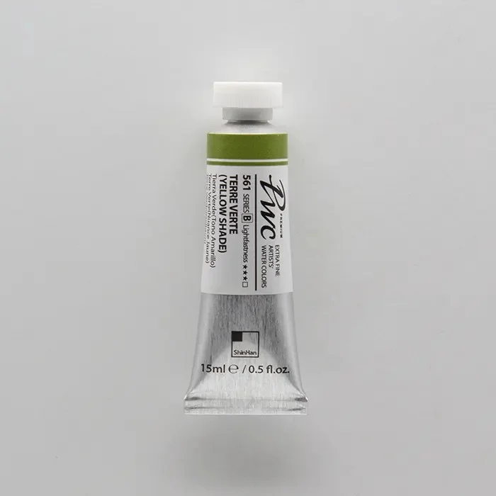 آبرنگ تیوپی 15 میل (Terre Verte (Yellow Shade کد 561 Pwc سری B شین هان آبرنگ تیوپی 15 میل (Terre Verte (Yellow Shade کد 561 Pwc سری B شین هان